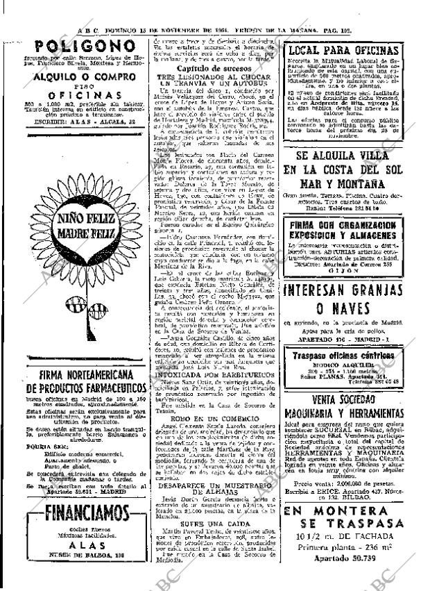 ABC MADRID 15-11-1964 página 102