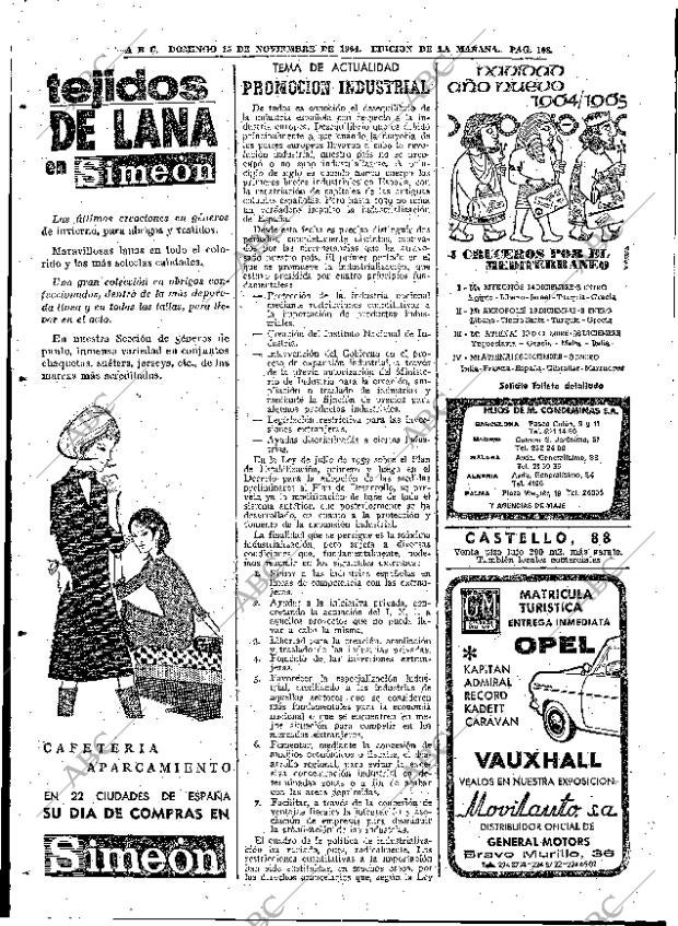 ABC MADRID 15-11-1964 página 108