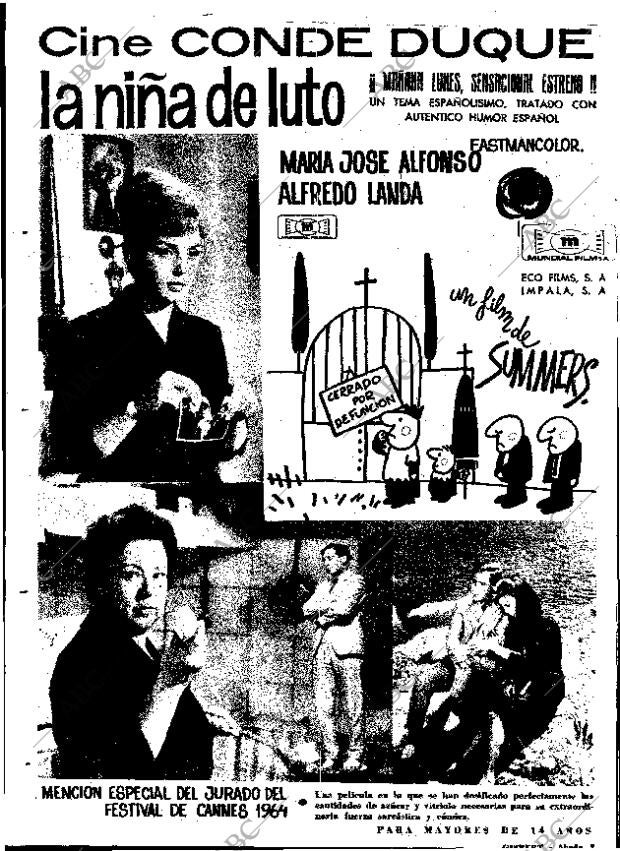 ABC MADRID 15-11-1964 página 66