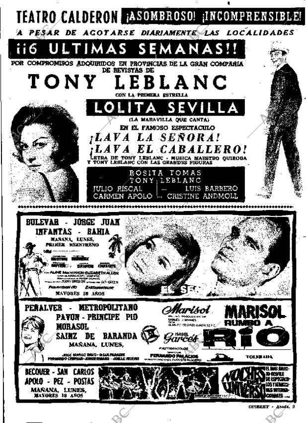 ABC MADRID 15-11-1964 página 74