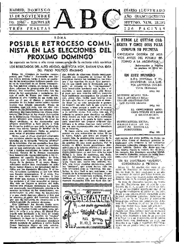 ABC MADRID 15-11-1964 página 79