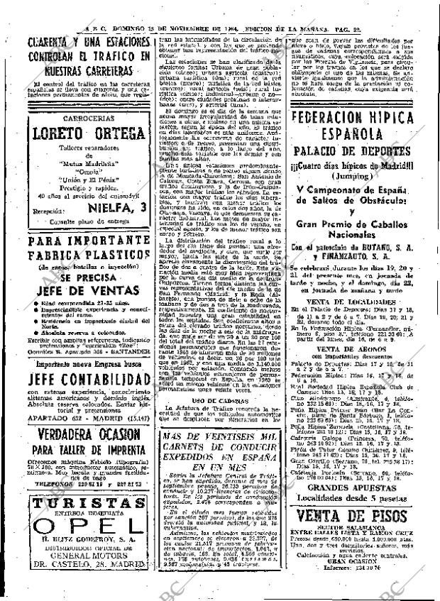 ABC MADRID 15-11-1964 página 92