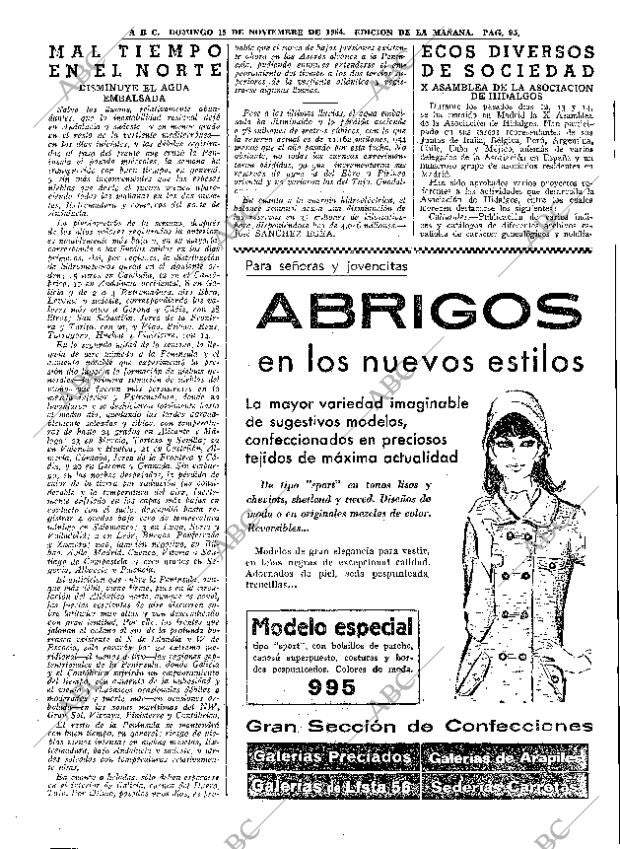 ABC MADRID 15-11-1964 página 95