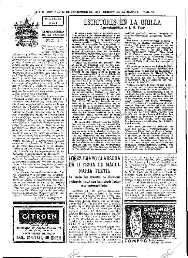 ABC MADRID 15-11-1964 página 97