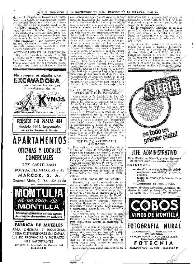 ABC MADRID 15-11-1964 página 98