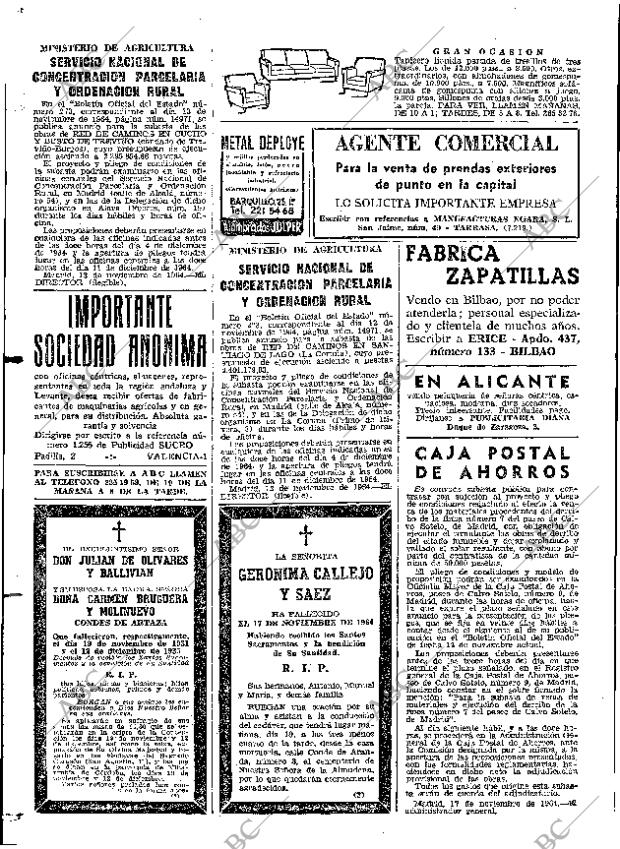 ABC MADRID 18-11-1964 página 110