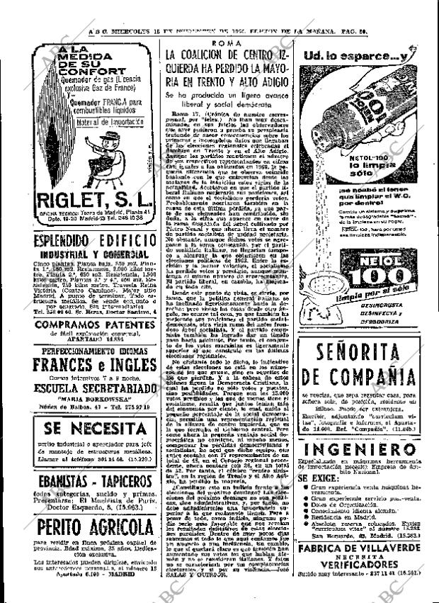 ABC MADRID 18-11-1964 página 50