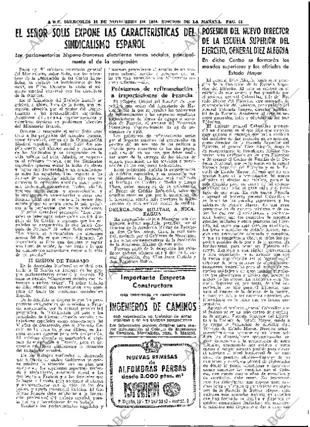 ABC MADRID 18-11-1964 página 61