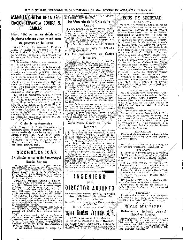 ABC SEVILLA 18-11-1964 página 42
