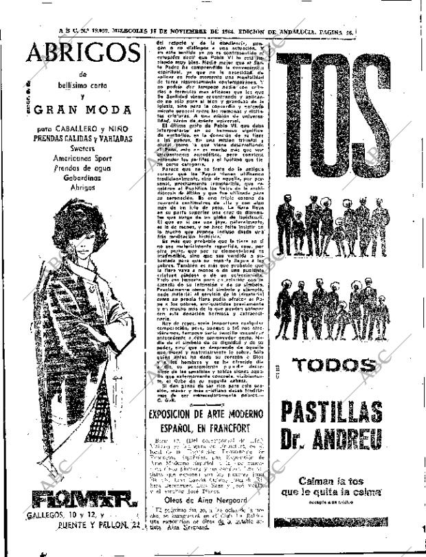 ABC SEVILLA 18-11-1964 página 46