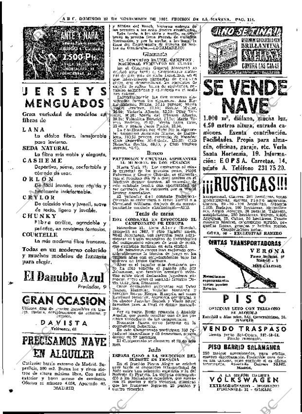 ABC MADRID 22-11-1964 página 114