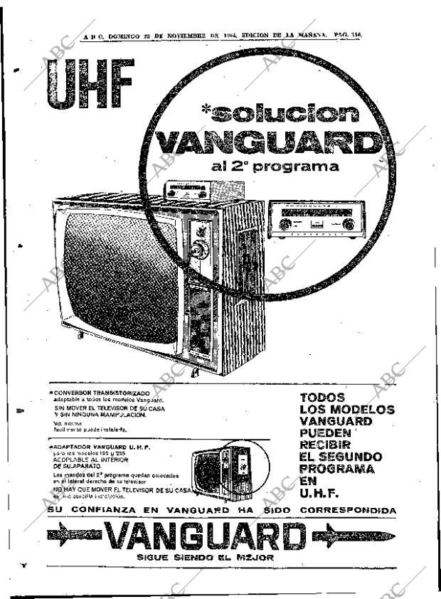ABC MADRID 22-11-1964 página 116