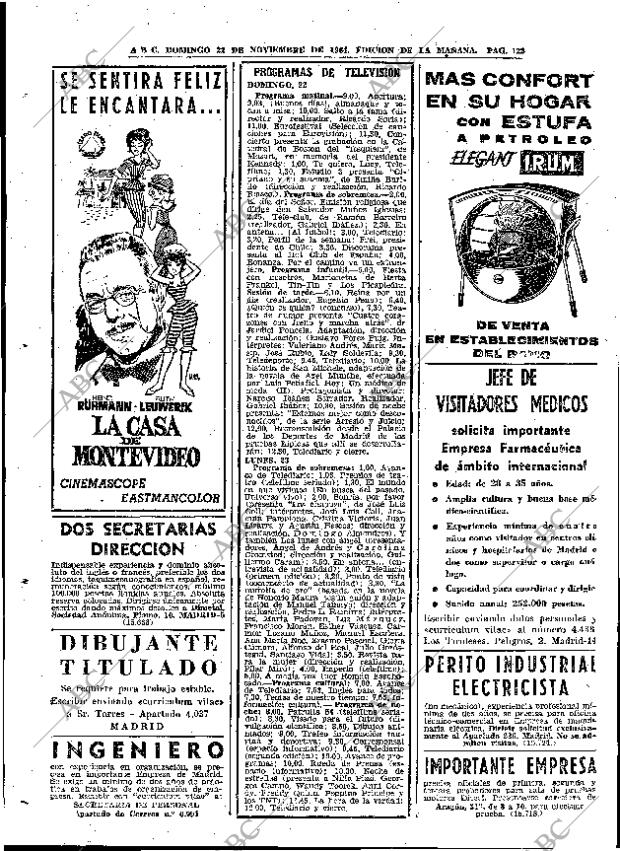 ABC MADRID 22-11-1964 página 122