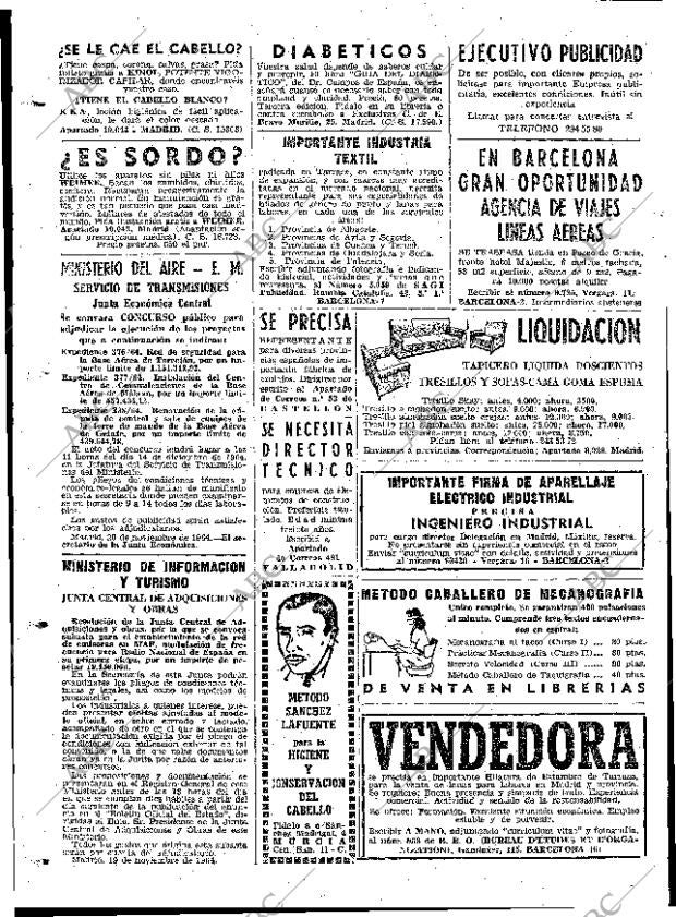 ABC MADRID 22-11-1964 página 134
