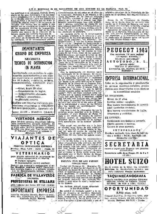 ABC MADRID 22-11-1964 página 82
