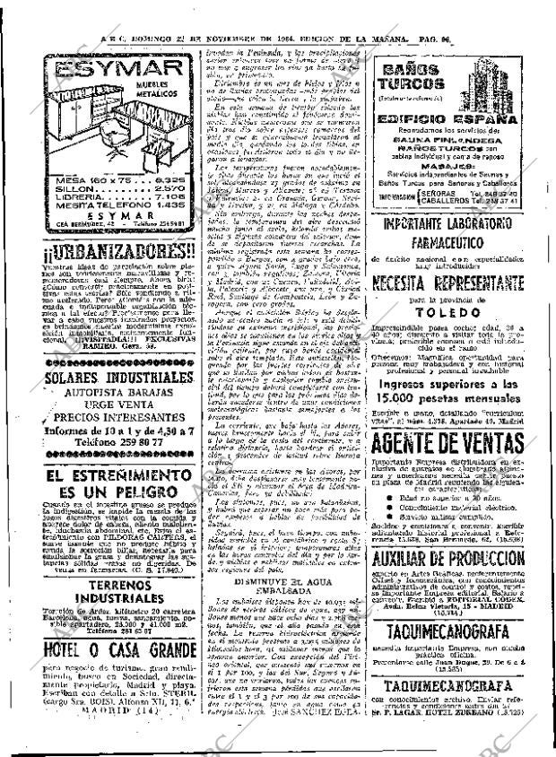 ABC MADRID 22-11-1964 página 96