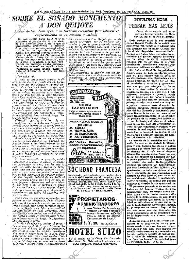 ABC MADRID 25-11-1964 página 48