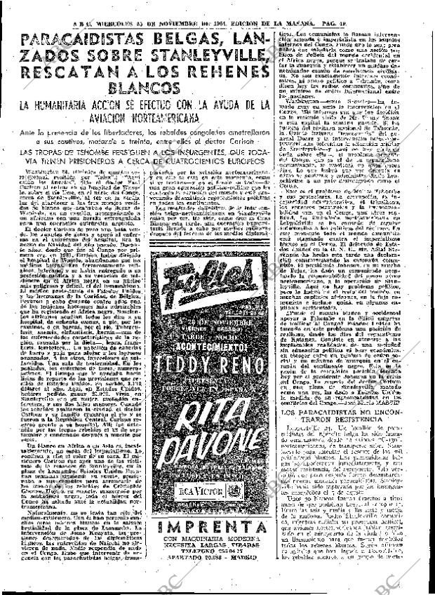 ABC MADRID 25-11-1964 página 49