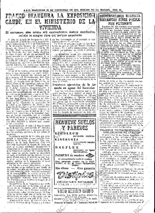 ABC MADRID 25-11-1964 página 55