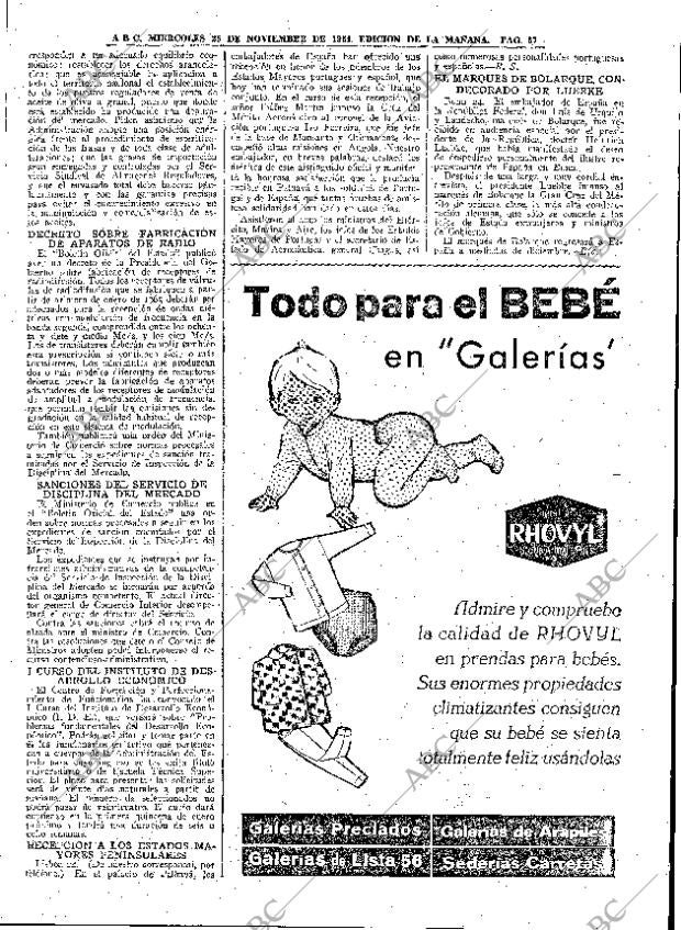 ABC MADRID 25-11-1964 página 57