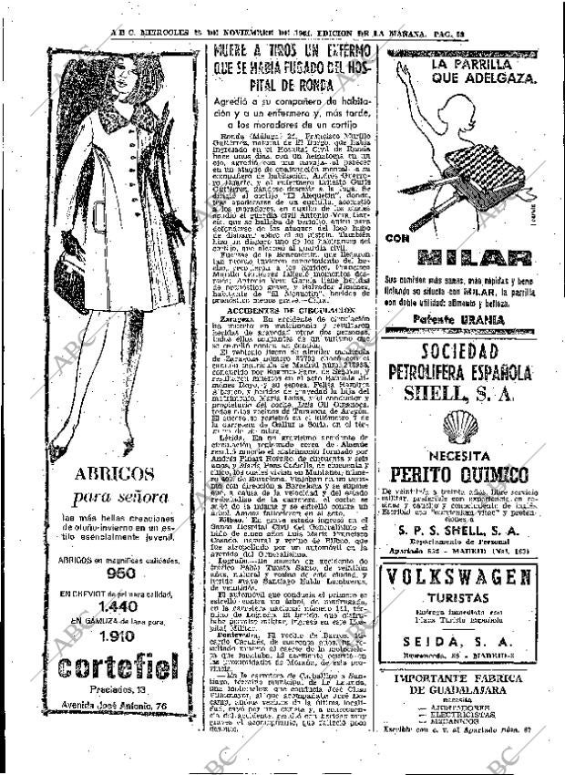 ABC MADRID 25-11-1964 página 58
