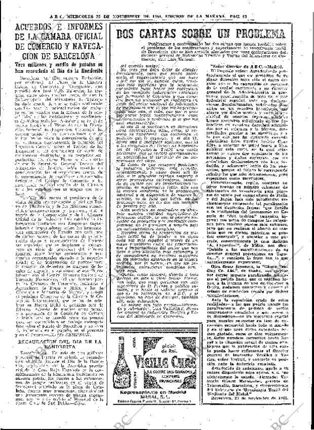 ABC MADRID 25-11-1964 página 63