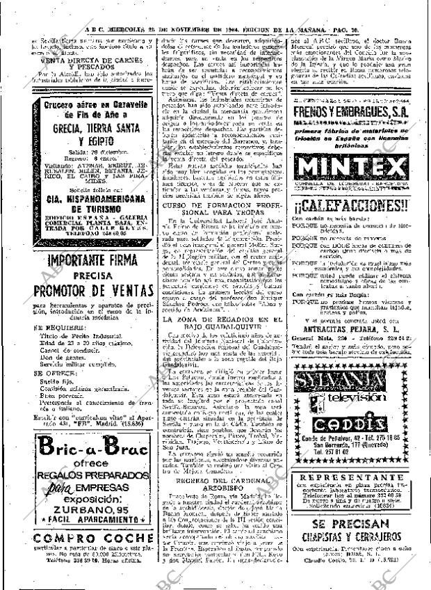ABC MADRID 25-11-1964 página 70