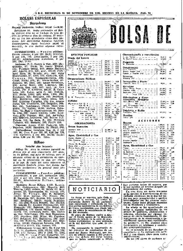ABC MADRID 25-11-1964 página 74