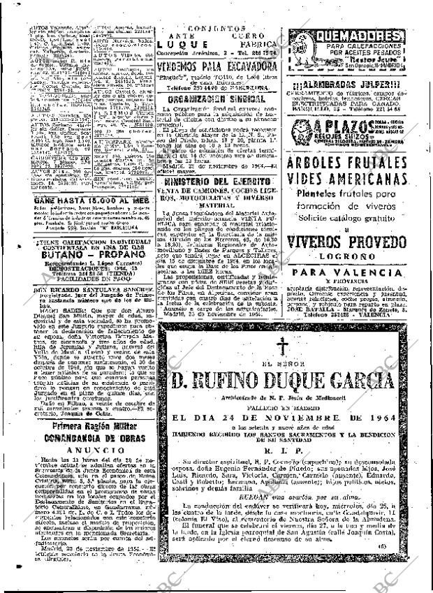 ABC MADRID 25-11-1964 página 96