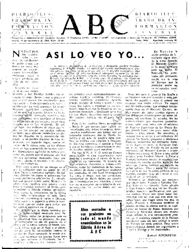 ABC SEVILLA 25-11-1964 página 3