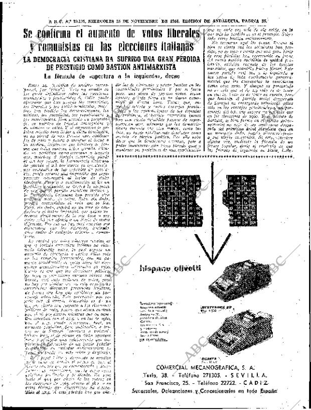 ABC SEVILLA 25-11-1964 página 35