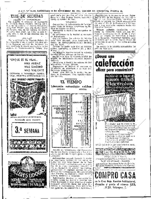 ABC SEVILLA 25-11-1964 página 52