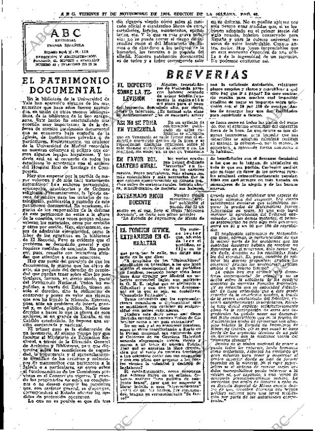 ABC MADRID 27-11-1964 página 48