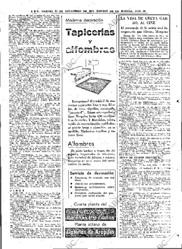 ABC MADRID 27-11-1964 página 89