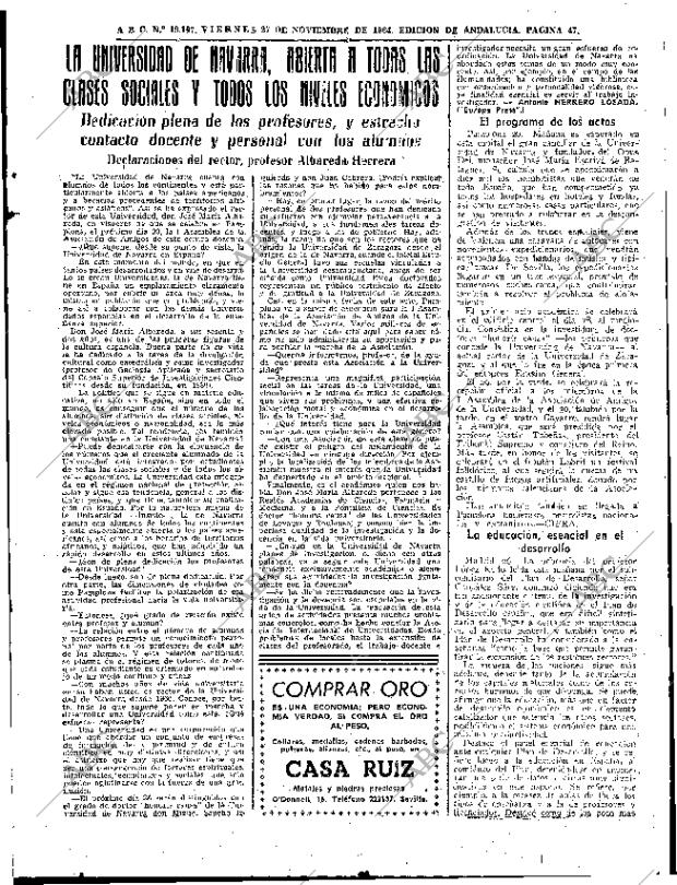 ABC SEVILLA 27-11-1964 página 47