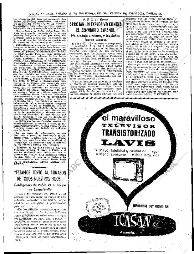 ABC SEVILLA 28-11-1964 página 33