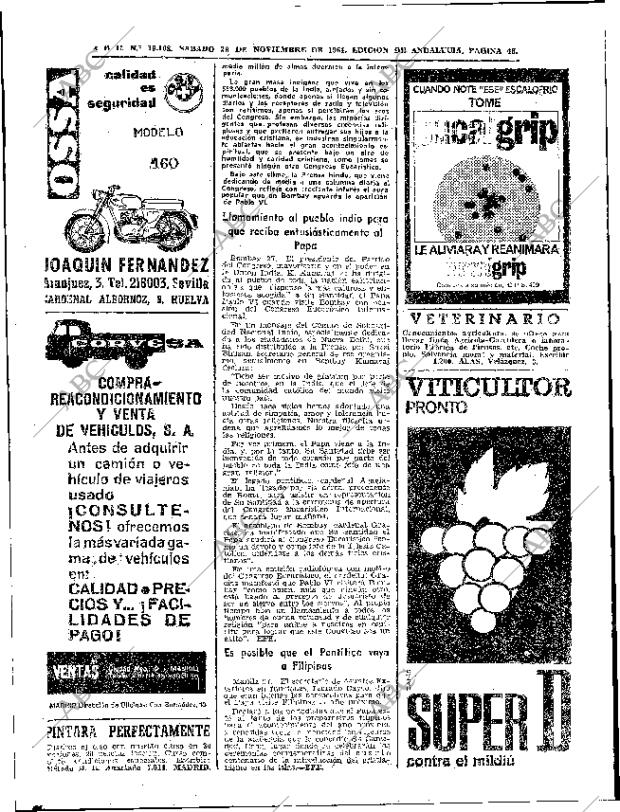 ABC SEVILLA 28-11-1964 página 46