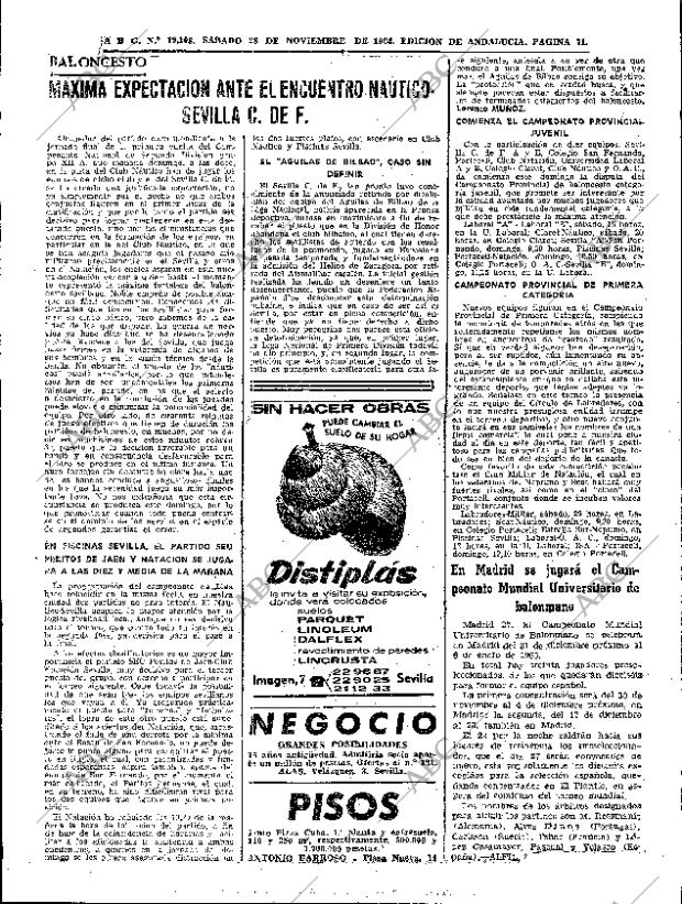 ABC SEVILLA 28-11-1964 página 71