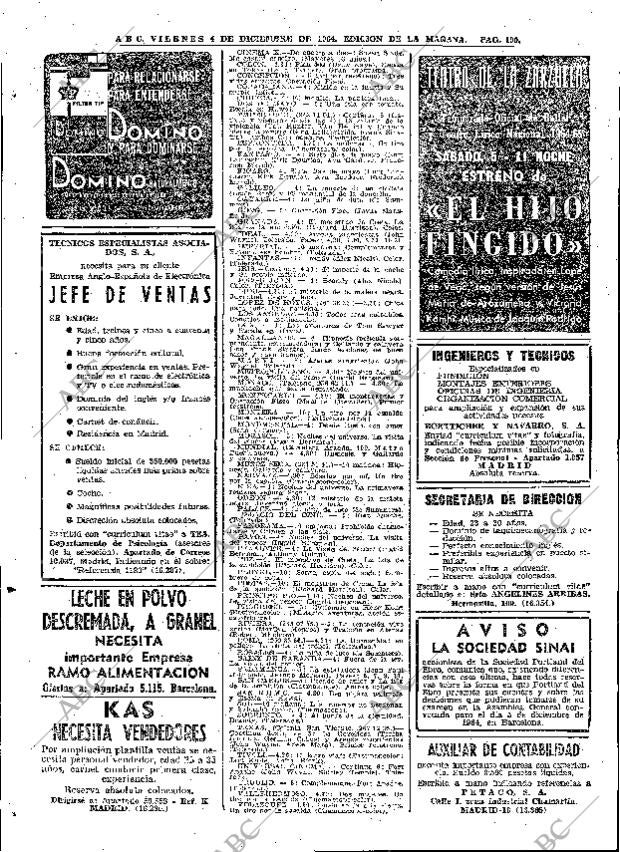 ABC MADRID 04-12-1964 página 100