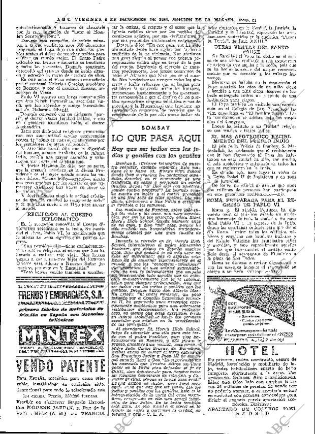 ABC MADRID 04-12-1964 página 61