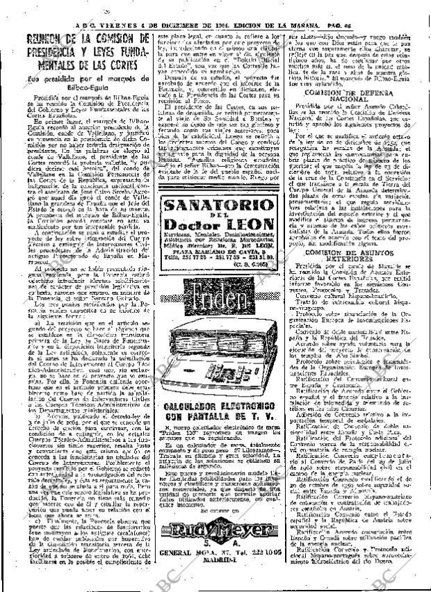 ABC MADRID 04-12-1964 página 66