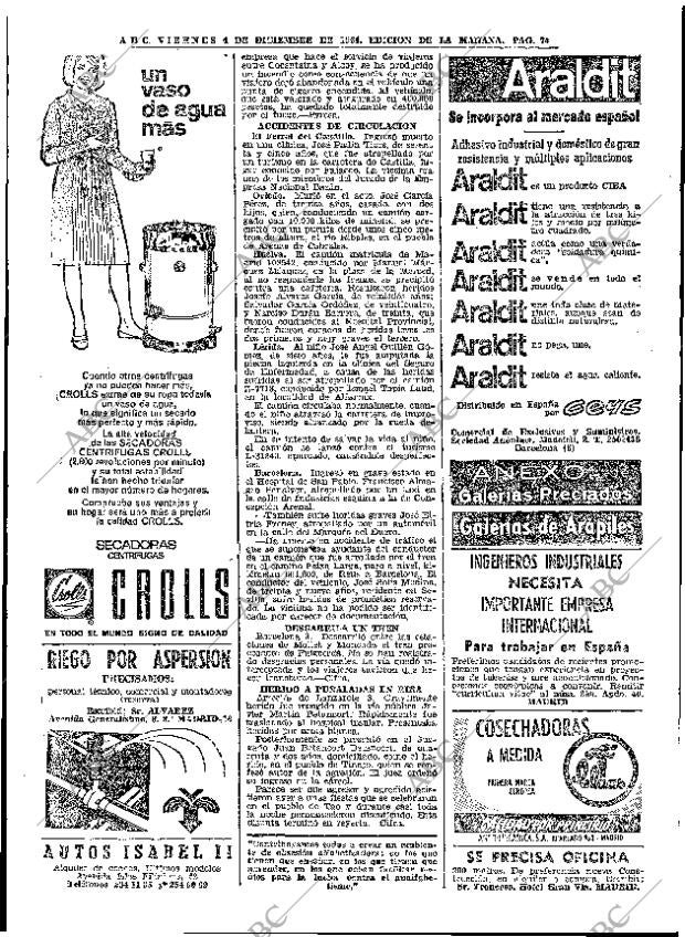 ABC MADRID 04-12-1964 página 74