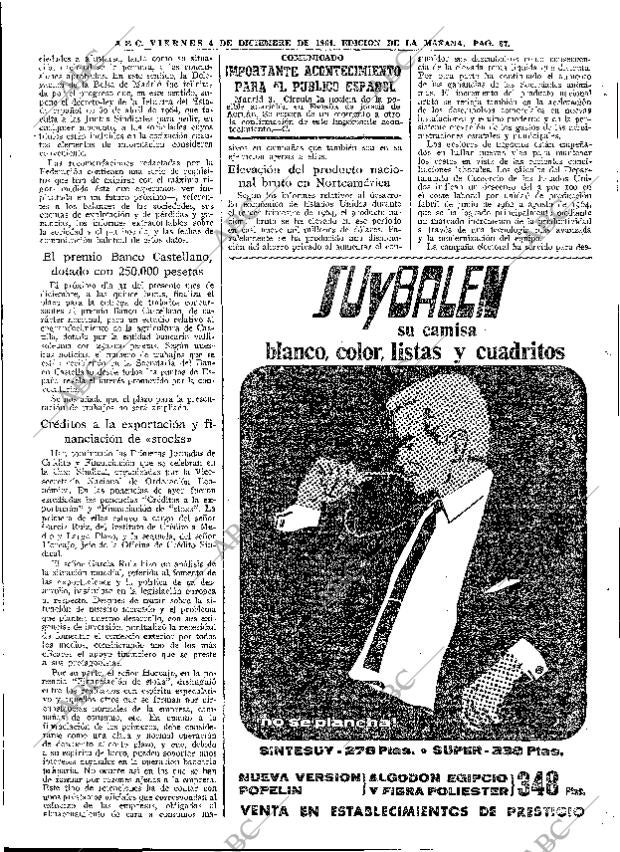 ABC MADRID 04-12-1964 página 87