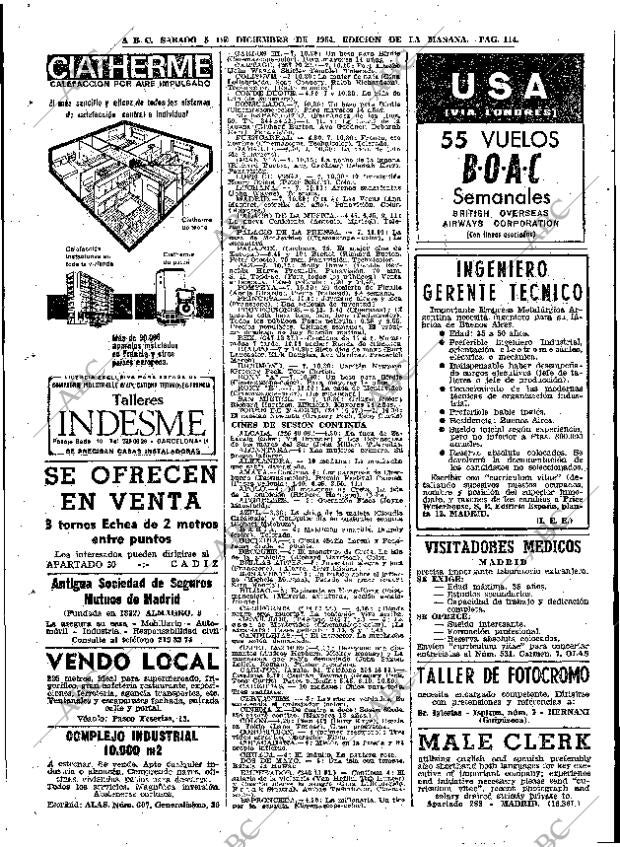 ABC MADRID 05-12-1964 página 114