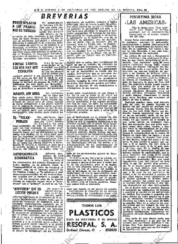 ABC MADRID 05-12-1964 página 64