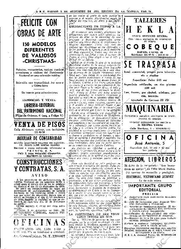 ABC MADRID 05-12-1964 página 74