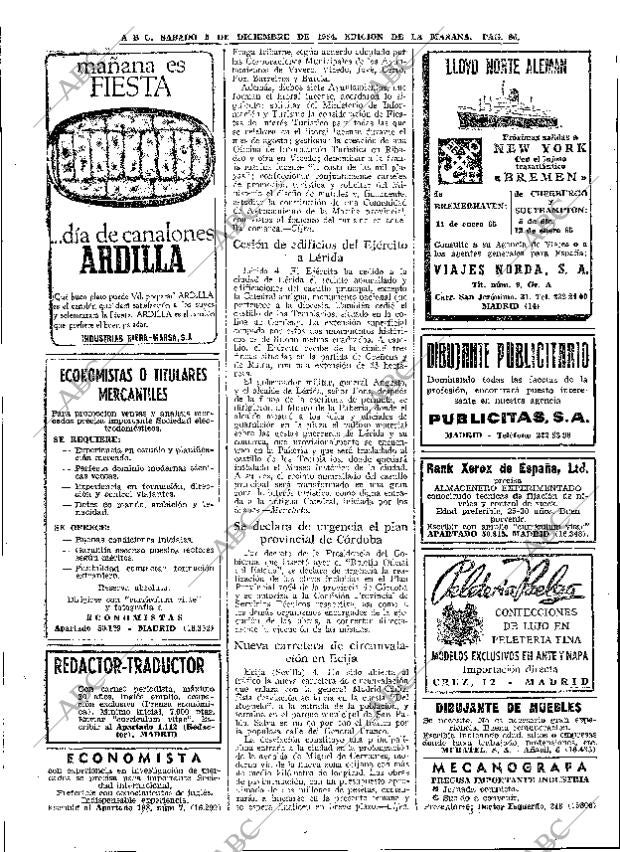 ABC MADRID 05-12-1964 página 86