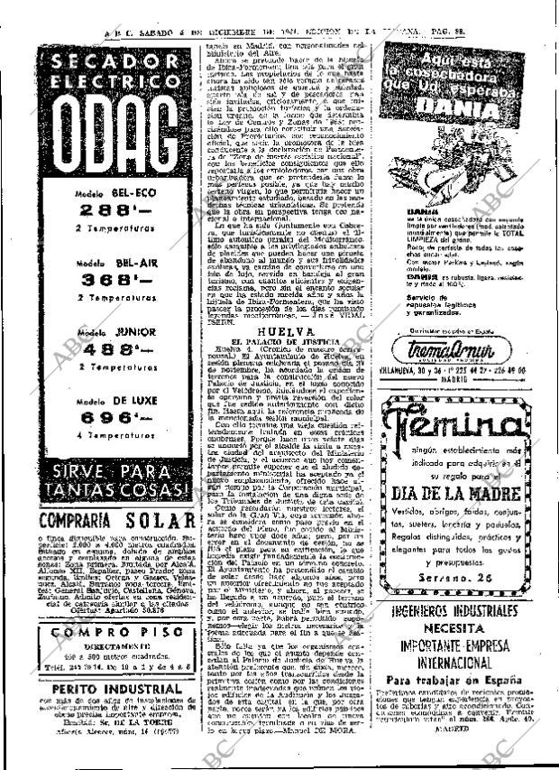 ABC MADRID 05-12-1964 página 88