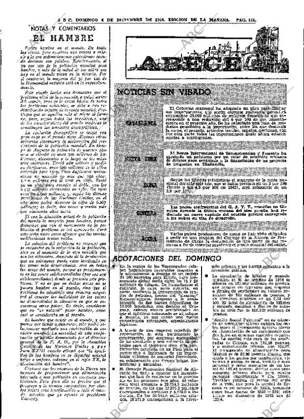 ABC MADRID 06-12-1964 página 110