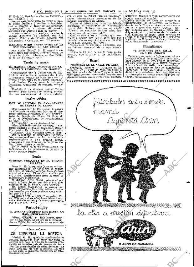 ABC MADRID 06-12-1964 página 119